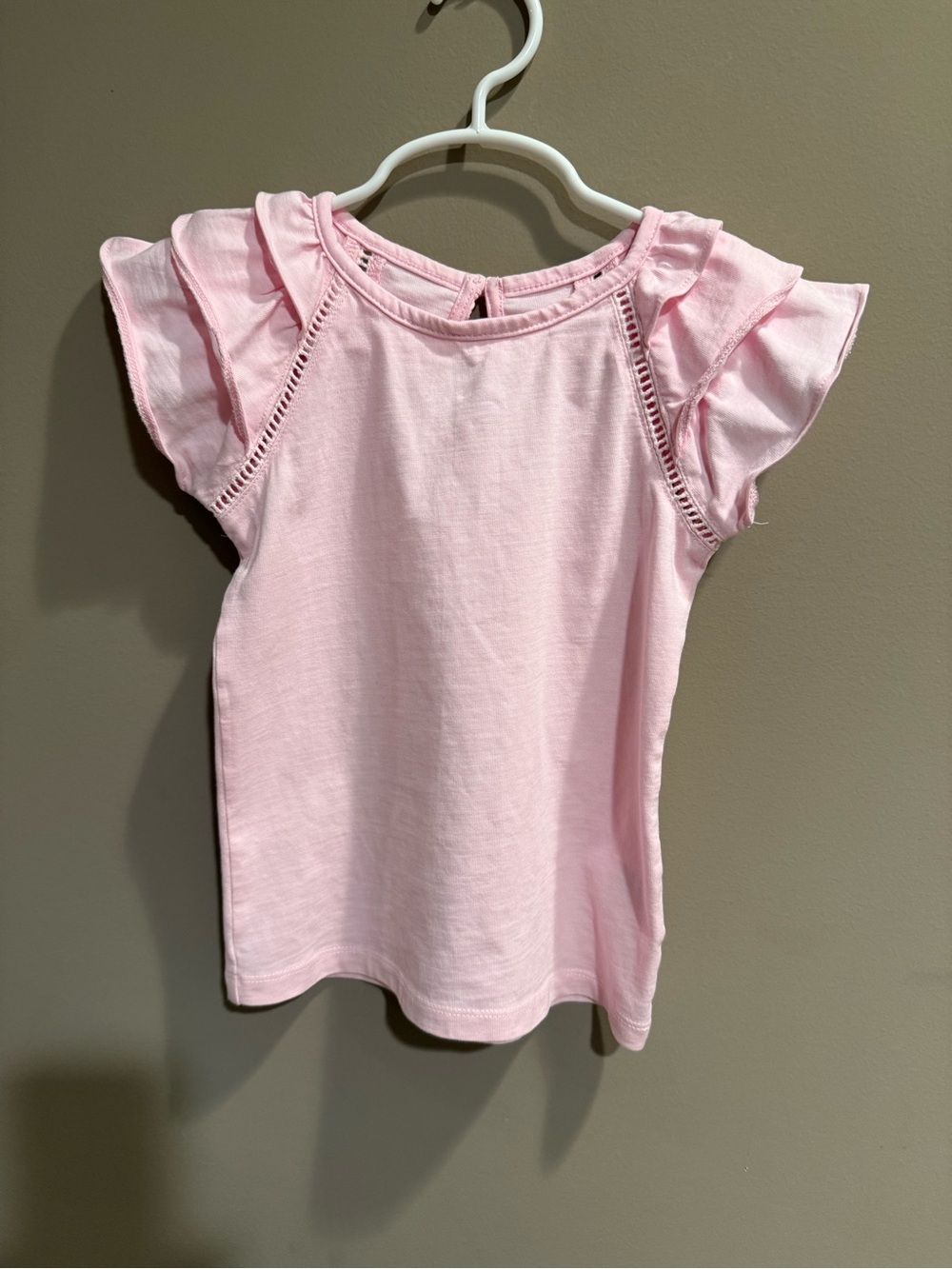 Janie and Jack brand ruffled shirt in excellent condition, size 4